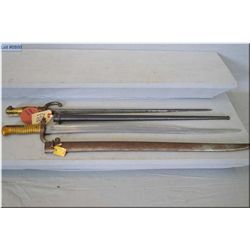 Lot of Two French Bayonets w/scabbards [ Model 1882 & Model 1872 ? ]