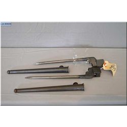 Lot of Two Lee Enfield # 4 MK II Spike Bayonets w/scabbards