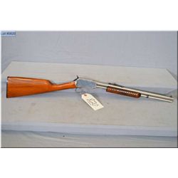 Rossi Mod 62 Gallery .22 LR cal pump action Rifle w/16 1/2" bbl [ nickel finish, varnished wood, Ros