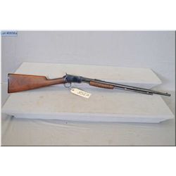 Winchester Mod 62 .22 LR cal tube fed pump action Rifle w/23" bbl [ re-blued , good wood with slight
