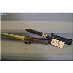 Lot of Two Bayonets : U.S. Mod 6 - Canadian FAL