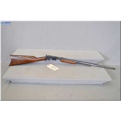 Marlin Mod 20-A .22 LR cal tube fed pump action Rifle w/24" oct bbl [ blue finish w/some wear, some 