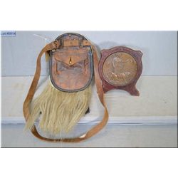 Lot of Two Items : The Seaforth Highlanders of Canada Sporran -Bronze Memorial Plaque First World Wa