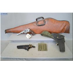 Lot of Three Items :  Crosman Mod 38T .22 Pellet cal Pellet Pistol w/leather holster [ No PAL REQ US