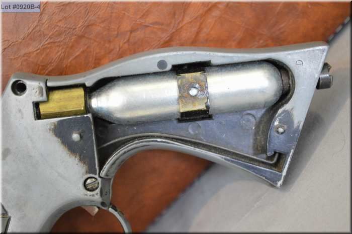 Lot Of Three Items Crosman Mod 38t 22 Pellet Cal Pellet Pistol W Leather Holster No Pal Req Us