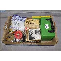 Tray Lot : 17 Rnds .45-70 cal ammo - .22 Hornet cal brass - Boxes of .177 pellets - .220 Lapua cal b