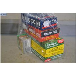 Bag Lot : 2 Boxes Remington .30-30 125 Gr ammo - Box ( 43 rnds ) American Eagle .9 MM ammo - Box ( 5