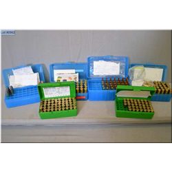 Tray Lot : 12  Rnds .460 S & W reloads in blue case - 42 Rnds .460 S & W reloads in plastic case - 3