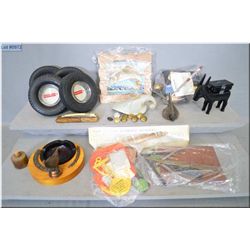 Lot of Two Tray Lots : Smoking Materials & Advertising Collectables : 4 Rubber Tire ash trays [ Fire