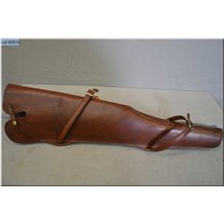 Hunter stamped Saddle Leather Rifle Scabbard [ overall length 31" ]