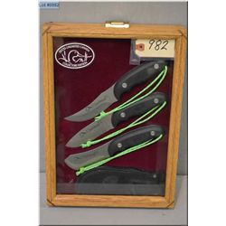 Ducks Unlimited Collector's Edition  lockable framed [ no key ] collection of Camillus N.Y. U.S.A.  