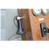 Image 3 : Northern Electric oak cased long box antique wall telephone [ needs restoration, ringer not working 