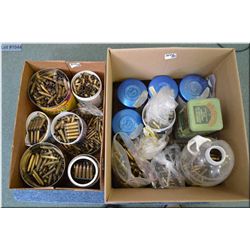Two Large Boxes of Various Brass
