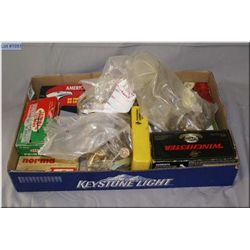 Tray Lot : Various ammo include : .30 Luger , .45 Auto, .308 , .22-250 , some could be reloads , .38