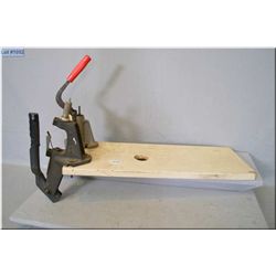 Texan Loading Press & Lyman Loading Press mounted on board