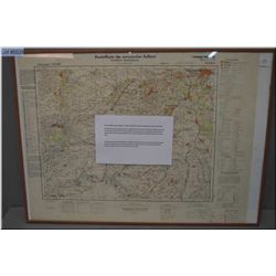 German WW2 map of Kharkiv, Ukraine and Poltava printed 1943