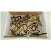 Image 1 : Box of primitive hardware / hooks,