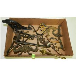 Box of primitive hardware / hooks,