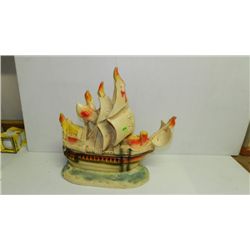 Chalk pirate ship night light, needs cord