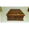 Image 1 : Primitive general store table top key box with 3