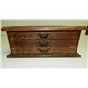 Image 3 : Primitive general store table top key box with 3