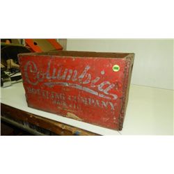 Columbia bottling Co. primitive crate