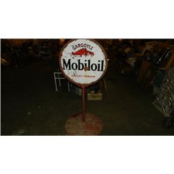 Antique Gargoyle Mobiloil Socony - Vacuum double sided