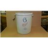 Image 1 : Primitive 6 gallons Red Wing crock, missing one handle,