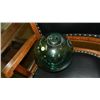 Image 1 : green glass fish float, stamped FF?