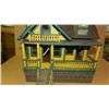 Image 3 : custom made Primitive doll house with tin roof, door