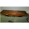 Image 2 : antique spooned carved clock shelf