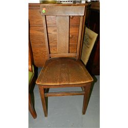 Antique American oak desk chair SSR