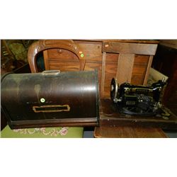 antique dome top sewing machine / table top