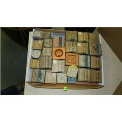 box of Primitive advertising boxes for fist aid