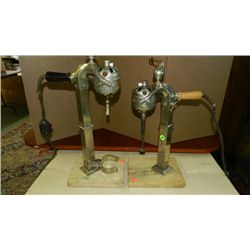 2 piece Albert Pick marble based malt soda fountain