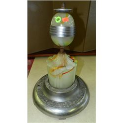 neat art deco slag glass base for ashtray?