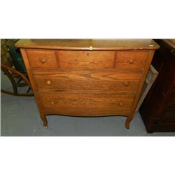 antique American oak window dresser SSR