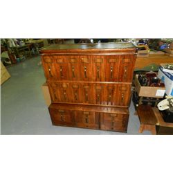 nice antique stacking file cabinet unit, American oak,