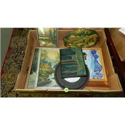 box of vintage / antique prints
