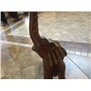Image 2 : Hand Carved Wood Elephant (23" high)