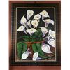 Image 1 : Emilio Ramirezl (Costa Rico - 2008) Original Framed Acrylic on Canvas "Lillies" (36" X 46" including