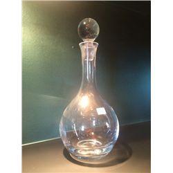 Round Clear Glass Decanter