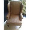 Image 2 : Brocade Upholstered Wing Back Chair