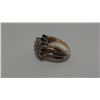 Image 3 : 14kt Gold and Diamond Cluster Ring