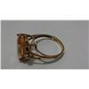 Image 2 : 10kt Gold Ring With Colored Stone (Size 7.25)
