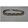 Image 2 : Sterling Silver Bracelet With Genuine Sapphires and C.Z. (suggested insurance replacement value $1,5