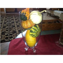 Glass Footed Vase (12.5 Inch High)