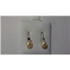 Image 1 : 10kt Gold Earrings With Genuine Pearls and Diamonds (Insurance Replacement Value $551)