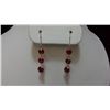 Image 1 : 14kt Gold and Genuine Ruby Drop Style Earrings (Insurance Replacement Value $1,825)