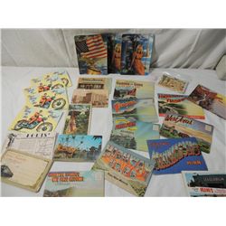 BOX LOT VINTAGE POSTCARDS